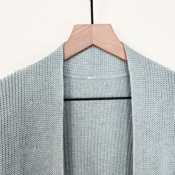 Lululemon Cashmere Knit Wrap Cardigan Sweater Relaxed Fit Open Oversized Long - Picture 8 of 12